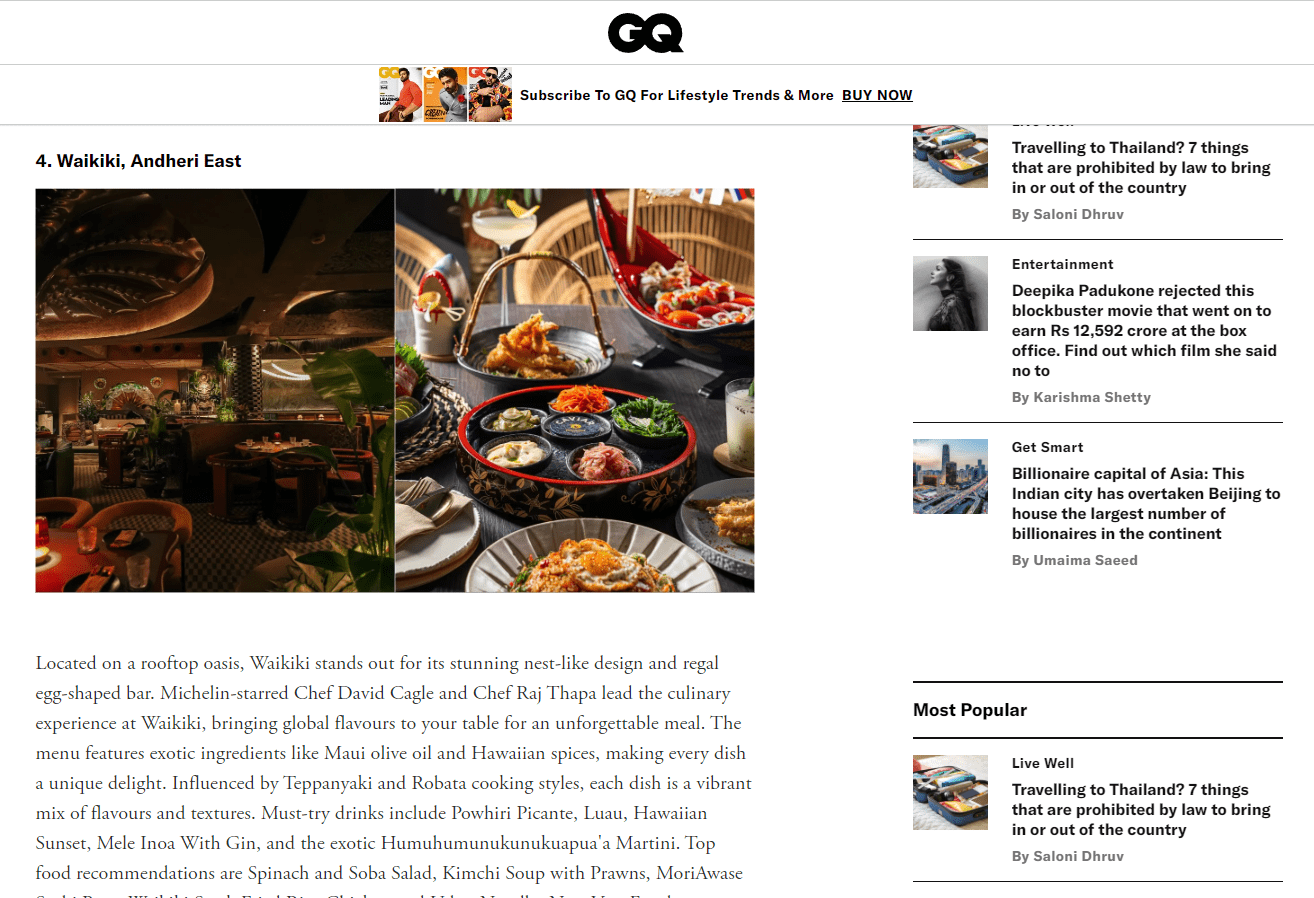 best restaurants in mumbai andheri