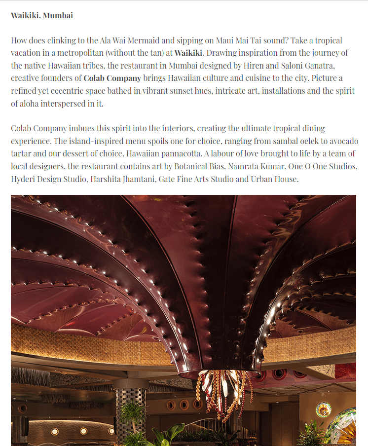 Fine Dining in Andheri East